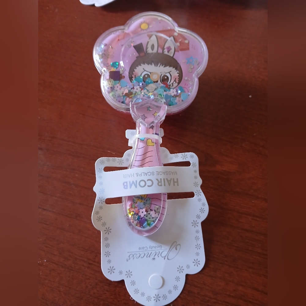 Prince Glittery Pink Kids Hair Comb